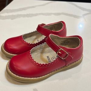 Adorable Girls Red Footmates Mary Jane Dress Shoes Size 8